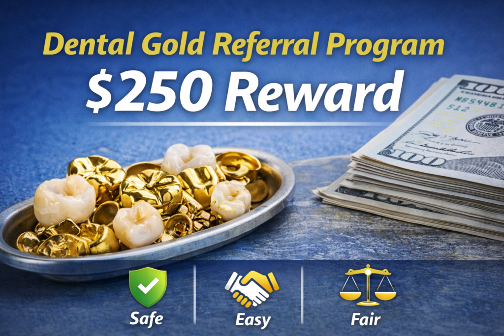 Dental Gold Referral Program– $250 Reward